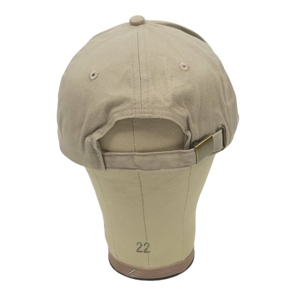 Troy Bilt Embroidered Adjustable Tuck Strap Cap Trucker Baseball Hat Khaki Red - Picture 8 of 12